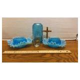Turquoise Glass Candleholders & More