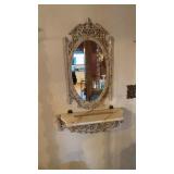 Mirror and Wall Shelf