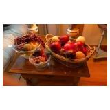 Artificial Fruit and Baskets