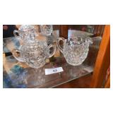 American Fostoria Creamer & Sugar