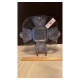 Blue Depression Glass Tray