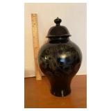 Artist Signed Hand Painted Fenton Urn