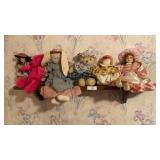 Dolls and Wall Shelf 43-Inches Long