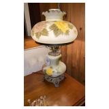 Hand Painted Table Lamp 21-Inches Tall Works
