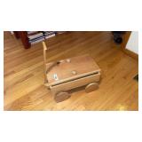 Homemade Wooden Display Wagon 20 x 12 x 9.5