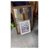 Mirror 27.5 x 40 & Print w/out Glass 17.5 x 22