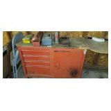 Tool Bench, Flares, Bottle Jack, & C-Clamps Bench