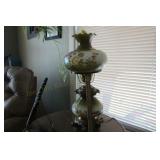 Hand Painted Table Lamp 22"T