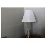 Pattern Glass Lamp 34 1/2"T