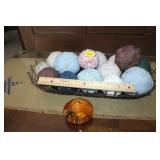 Wire Basket w/ Rag Balls