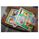 Toddler Puzzles, Mostly Wooden Puzzles