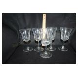 5pc Crystal Stemware