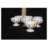 7 Germany Hand Painted Salt Dips