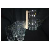 12pc Princess House Etched Water Set
