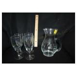 5pc Princess House Etched Juice Set