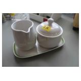 Stoneware Cream & Sugar Set