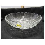 Patterned Glass Fruit Bowl
