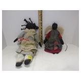 2 Early Black Americana Dolls