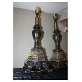 Pr of Lamps. No Shades