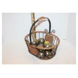Basket of Metal Eggs