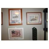4pc Country Décor, Needlepoint