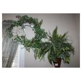 Artificial Flowers & Wreath
