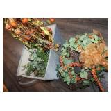 Artificial Flowers & Basket