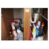 Contents of Under Sink Inc. Cleaners & More