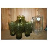 7pc Water Set & Clear Pitcher