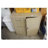 Metal File w/ Key & Safe (Open No Combination)