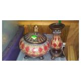 Covered Dish & Candlestick