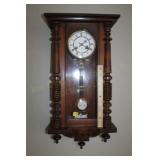Junghans Porcelain Face Clock 14 1/2" x 6 1/2" x