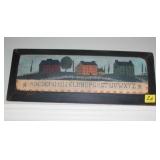 Distressed ABC Print 16" x 6 1/2"