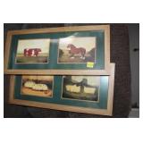 2 Framed Farm Prints