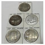 1 oz 999 Silver Coins
