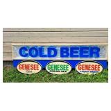 Genesee Cold Beer Sign 47" Long 17" tall