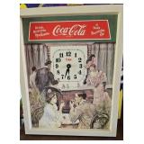 Coca Cola Clock  12" X 24"