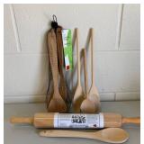 Wooden Spoon and Kitchen Utensils