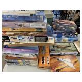 Large Lot of New and Partial Airplane Model Kits