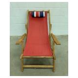 Retro Folding Camp Cottage Lounger