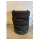 Used Hankook 195/65R15 Snow Tires on Rims