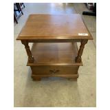 Vilas Solid Maple Single Drawer End Table