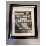 Framed 2007 Final Issue of Weekly World News