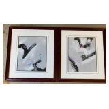 Pair of Modern Framed Pictures 31 x 26