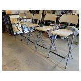 Set of 5 Folding Director or Bar Chairs