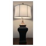 Porcelain and Cast Dresser Lamp