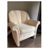 Upholstered Side Chair With Rolled Back