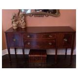 Antique Mahogany Side Board Server