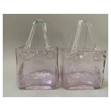 Pair - Design Society Glass Baskets