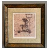 Large Framed Print of African Leopard